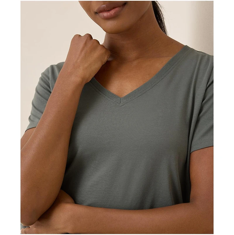Pact Women's Softspun V-Neck Tee