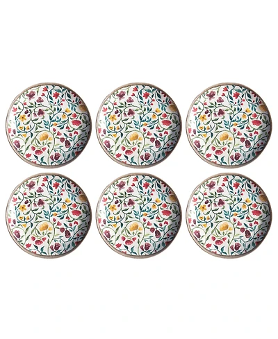 Abode Homewares Garden Vines 6-Pc. Salad Plates, Service For 6