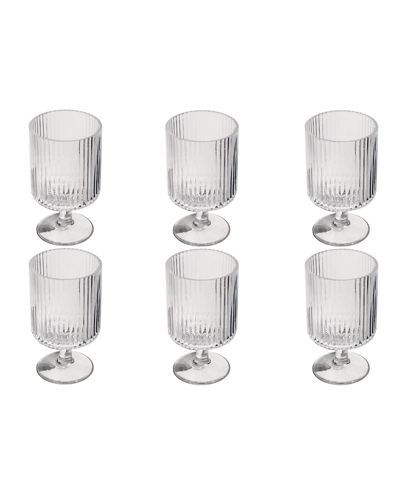 Abode Homewares Party Sleeve Stemless Glasses, Set of 6