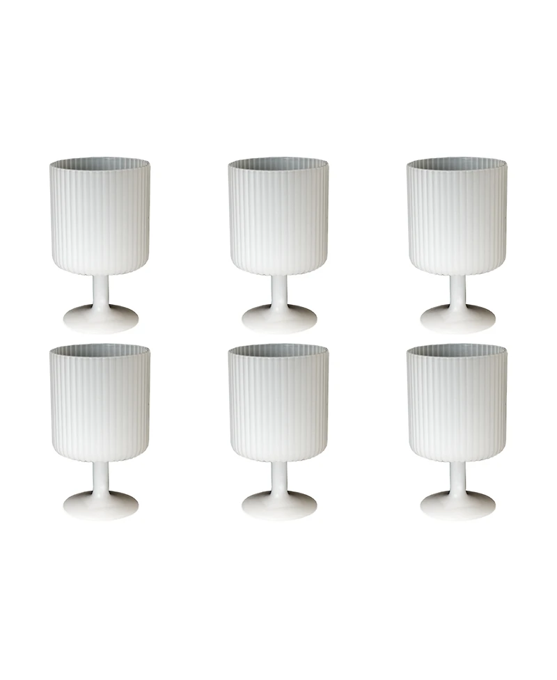 Abode Homewares Mesa Goblet Glasses, Set of 6