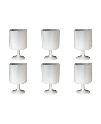 Abode Homewares Mesa Goblet Glasses, Set of 6