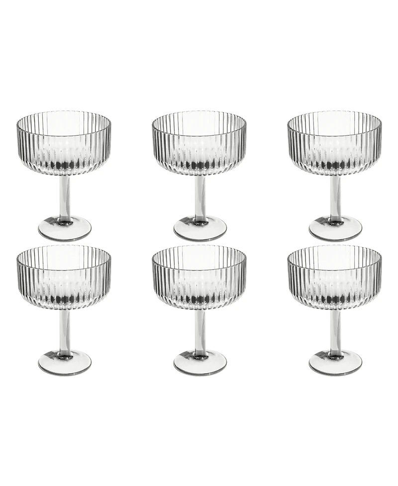 Abode Homewares Mesa Coupe Glasses, Set of 6