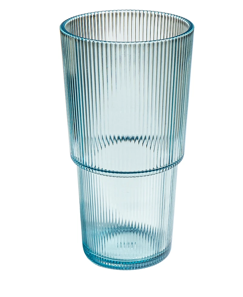 Abode Homewares Fine Ribbed Jumbo Glasses, Set of 6
