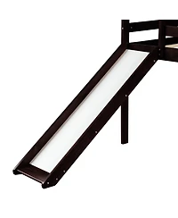 Low Loft Bed with Slide – Fun and Space-Saving Design