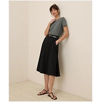 Pact Women's Organic Cotton Fit & Flare Midi Skirt