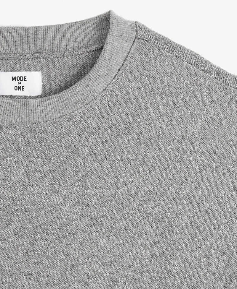 Mode of One Men's Oversized-Fit Textured Sweatshirt, Exclusively at Macy's