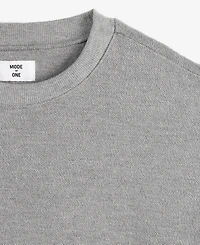 Mode of One Men's Oversized-Fit Textured Sweatshirt, Exclusively at Macy's
