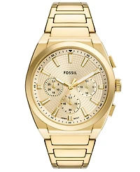 Fossil Men's Everett Chronograph Gold-Tone Stainless Steel Watch, 44mm