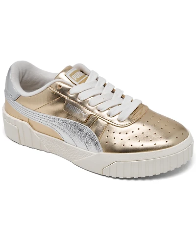 Puma Big Girls Cali Mixed Metals Casual Sneakers from Finish Line