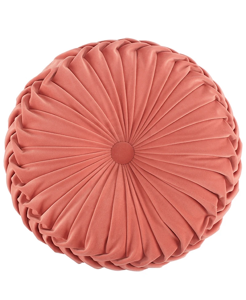 Levtex Eleni Button Tufted Decorative Pillow, 16" Round