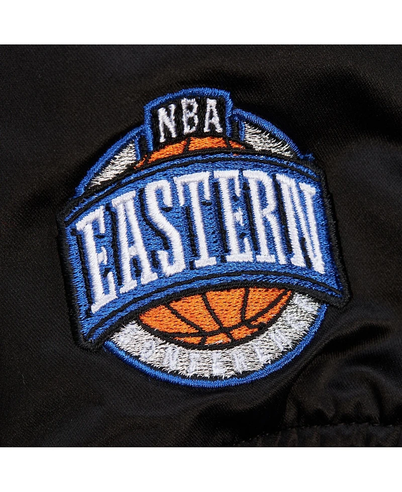 Mitchell & Ness Men's Black Orlando Magic Hardwood Classics Team Og 3.0 Lightweight Satin Full-Snap Jacket