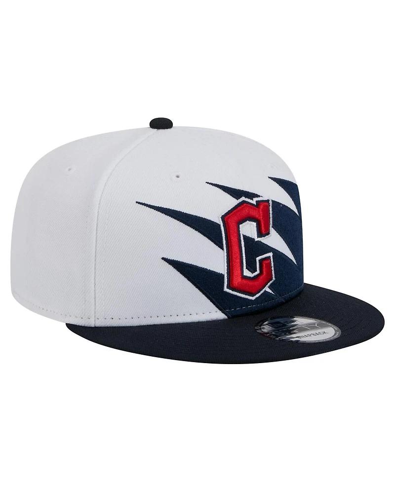 New Era Men's Navy/White Cleveland Guardians Jagged 9FIFTY Snapback Hat