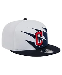 New Era Men's Navy/White Cleveland Guardians Jagged 9FIFTY Snapback Hat