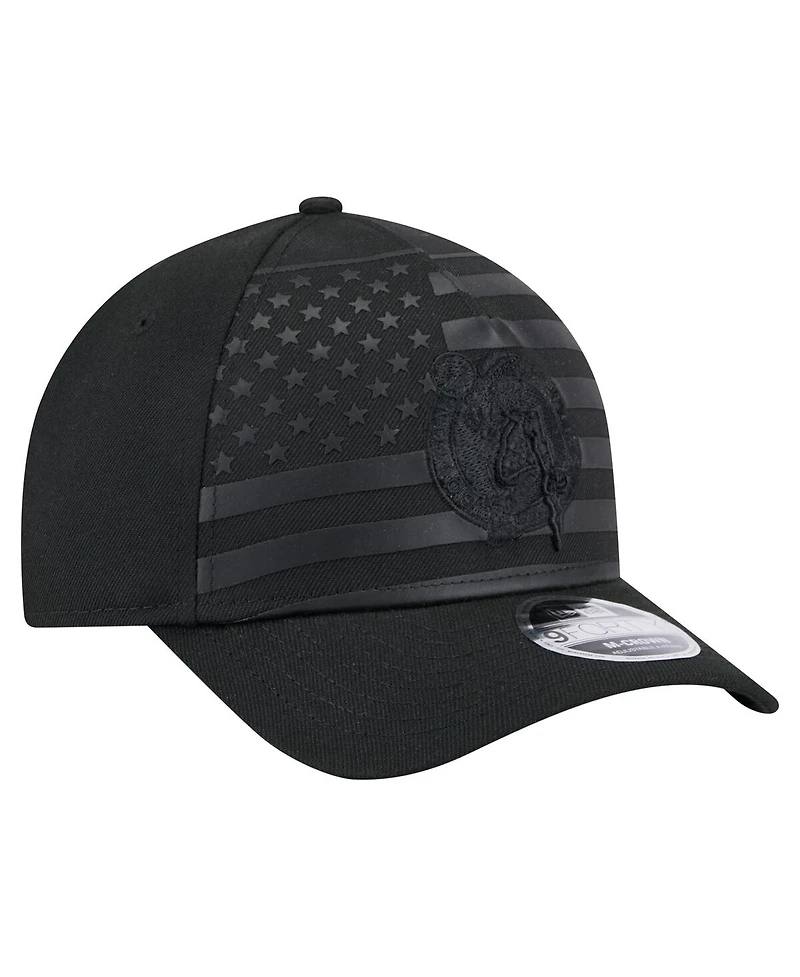 New Era Men's Black Boston Celtics Game Day Flag A-Frame 9FORTY Adjustable Hat