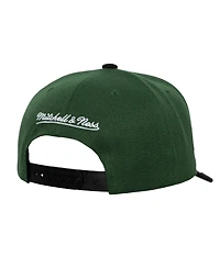 Mitchell & Ness Men's Green/Black Minnesota Wild Under Arch Two-Tone Pro Crown Snapback Hat