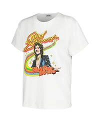 Daydreamer Women's White Rod Stewart 1978/79 World Tour Graphic T-Shirt