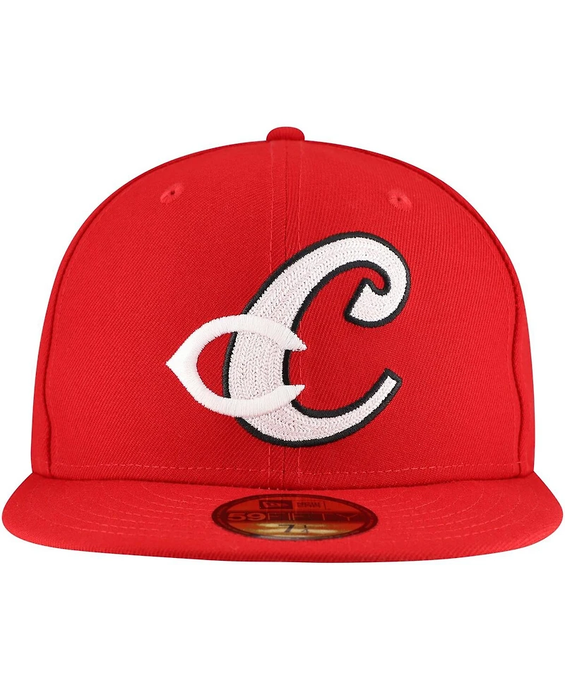 New Era Men's Red Cincinnati Reds Duo Logo 2.0 59FIFTY Hat