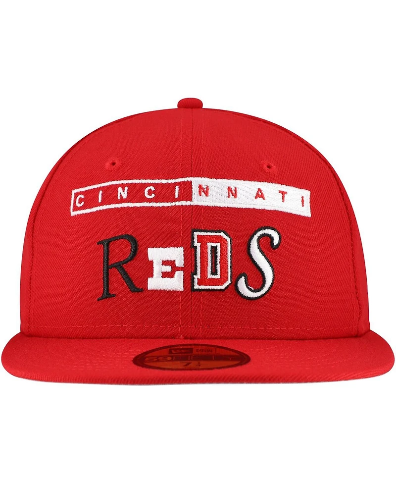 New Era Men's Red Cincinnati Reds Ransom 59FIFTY Hat