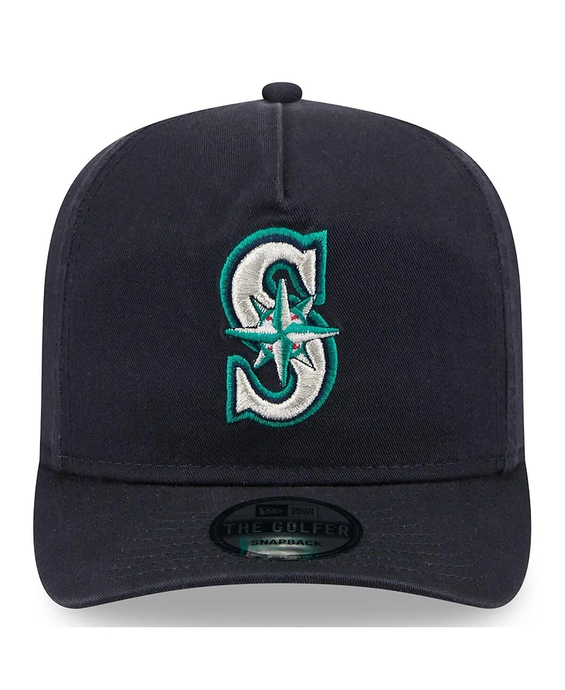 New Era Men's Navy Seattle Mariners 2025 Jackie Robinson Day Golfer Adjustable Hat