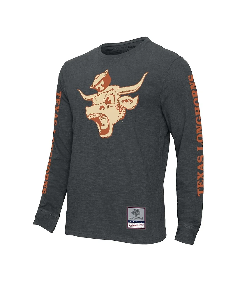 Mitchell & Ness Men's Charcoal Texas Longhorns Team Pride Long Sleeve T-Shirt