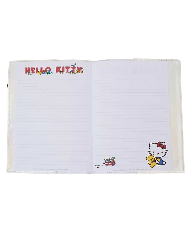Loungefly Hello Kitty Friends 50th Anniversary Pearlescent Classic Journal