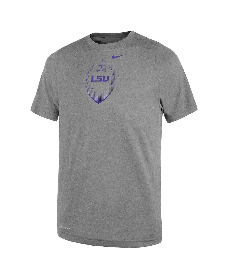 Nike Toddler Gray Lsu Tigers Legend Football Performance T-Shirt