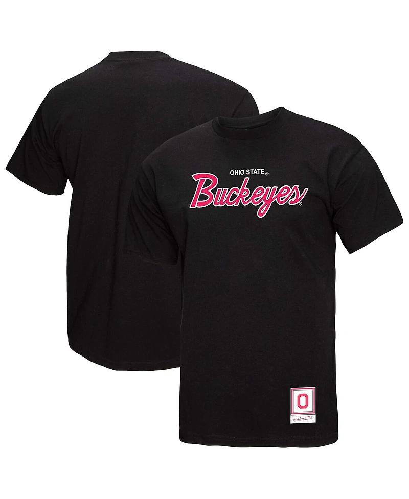 Mitchell & Ness Men's Black Ohio State Buckeyes Elite Script T-Shirt