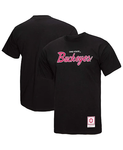 Mitchell & Ness Men's Black Ohio State Buckeyes Elite Script T-Shirt