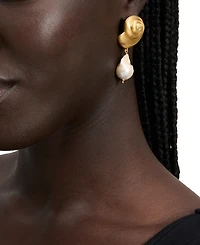 Kate Spade New York Shell & Freshwater Pearl Drop Earrings