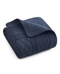 Levtex Ballou Enzyme Washed Quilted Throw, 50" x 60"