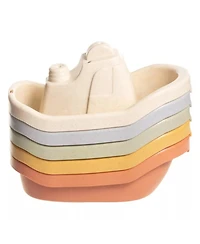 Sperric Toddler 5 Pcs Floating Boat Bath Toys Toddlers, Mold-Free Bath Toy Set for 1-3 Year Old, Water Table Toys, Fun & Educational Bath Toys