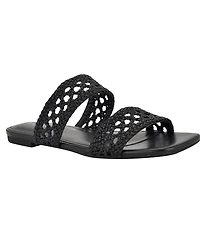 Calvin Klein Women's Florency Woven Slip-On Flat Sandals