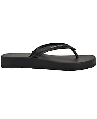 Calvin Klein Women's Waves Flat Thong Sandals