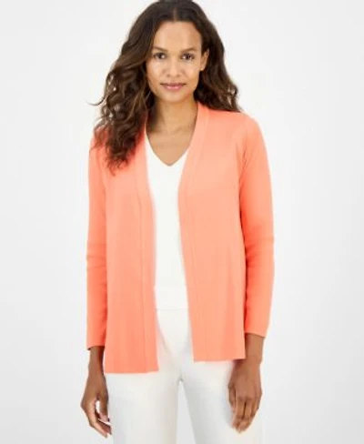 Ak Anne Klein Womens Newport Open Front Cardigan P Xxs Xl