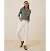 Pact Women's Organic Cotton Featherweight Slub Long Sleeve Tee