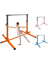 Streamdale Gymnastics Bar for Kids, Adjustable Height Gym Bar, Junior Training Kip Bar for Home, Built for kids 3+ Years Yellow