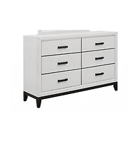 Classic Solid Wood Double Dresser with Smooth Glide Drawers