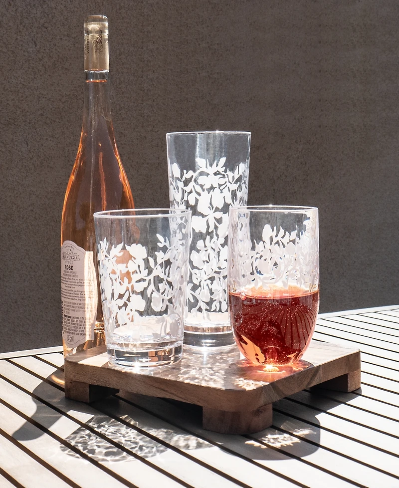 Abode Homewares Stax Optic Twist Double Old Fashioned Glasses, Set of 6