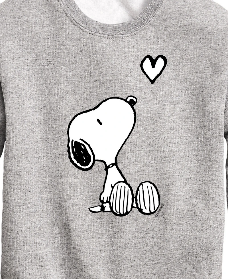 Peanuts Toddler Boys Snoopy Heart Graphic Sweatshirt