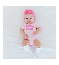 Sweet Wink Baby Girls Mama's Bestie Bubblegum Short Sleeve Bodysuit