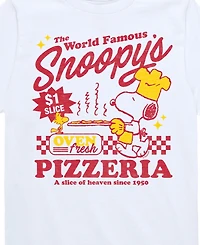 Peanuts Big Boys Pizzeria Graphic T-Shirt