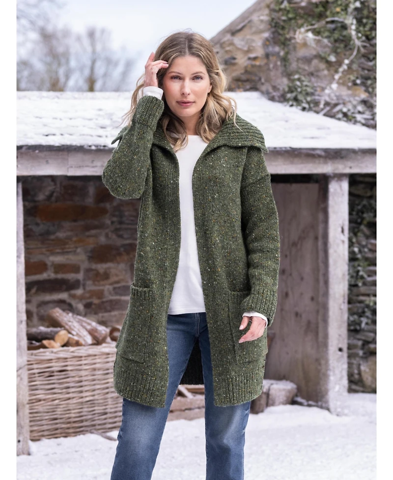 Celtic & Co. Women's Donegal Longline Coatigan