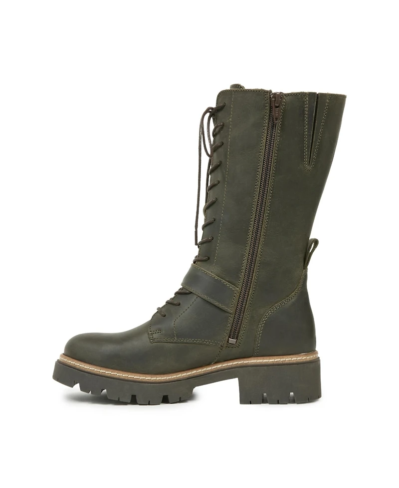 Strap Detail Mid Calf Boot