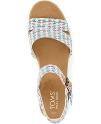Toms Women's Louisa Platform Wedge Sandals