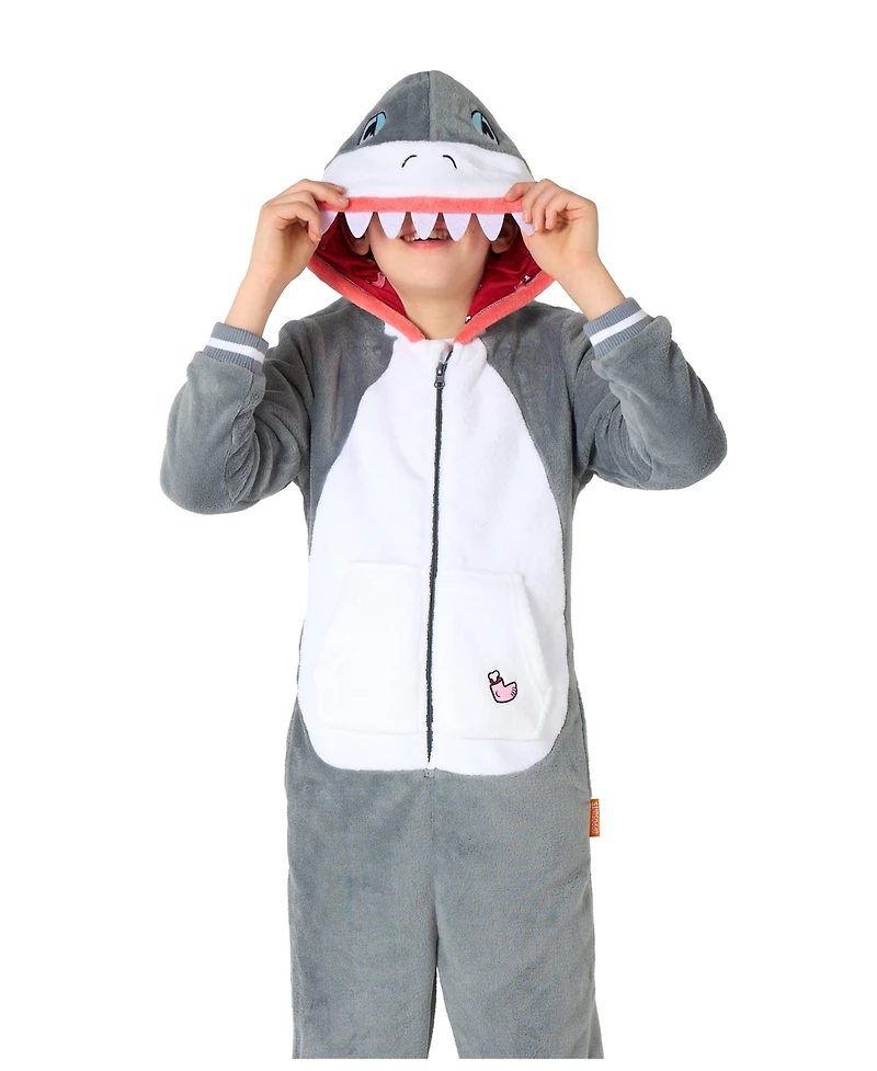 OppoSuits Little and Big Boys Shark Onesie