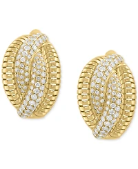 Effy Diamond Pave Abstract Statement Earrings (1-1/10 ct. t.w.) in 14k Gold