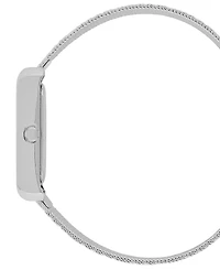 London Fog Unisex Warwick Silver Alloy Mesh Watch, 25mm