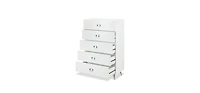 Five-Drawer Dresser Chest for Bedroom Storage and Organization