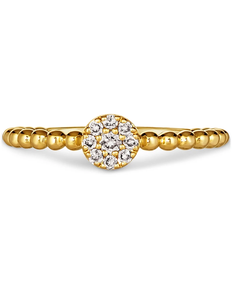 Le Vian Nude Diamond Circle Cluster Ring (1/10 ct. t.w.) in 14k Gold