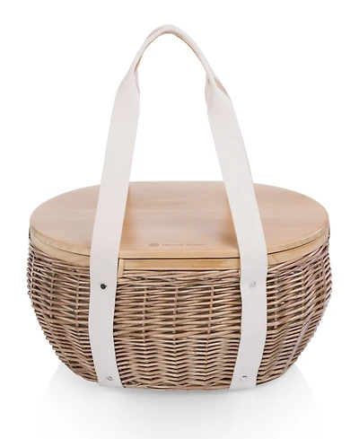 Picnic Time Castaway Insulated Cooler Picnic Basket, 17.5"x 13"